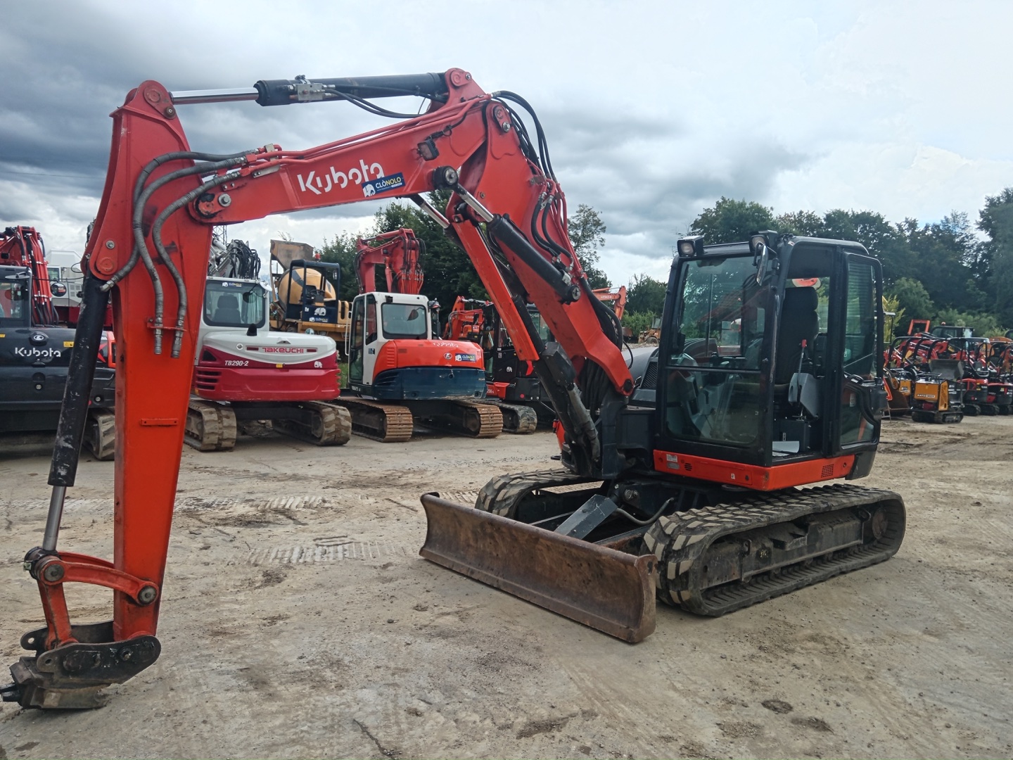 Kubota KX080-4 2P GLAT compact excavator - Franco Clò Macchine Movimento Terra