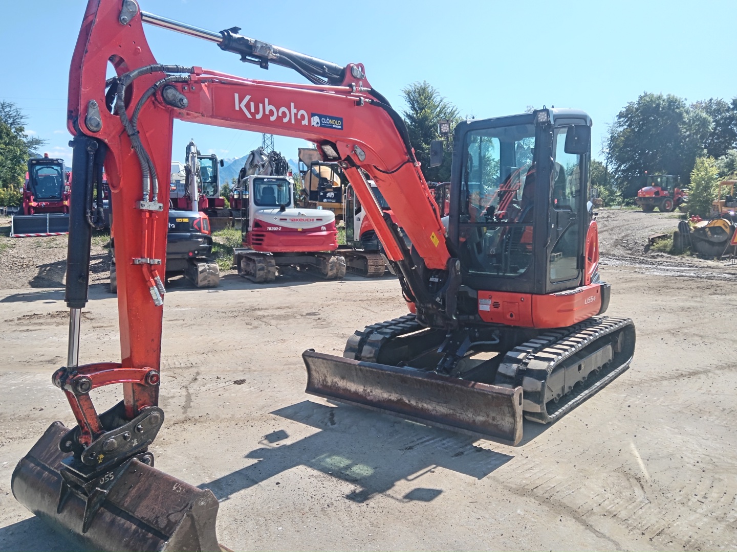 KUBOTA U55.4 KGLS2 mini excavator - Franco Clò Macchine Movimento Terra