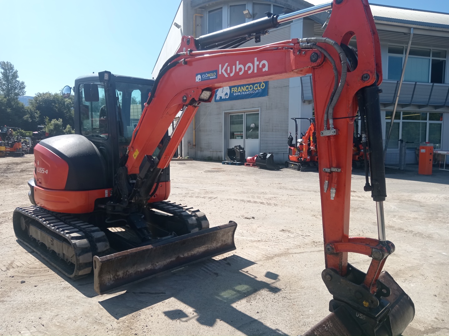 KUBOTA U55.4 KGLS2 mini excavator - Franco Clò Macchine Movimento Terra