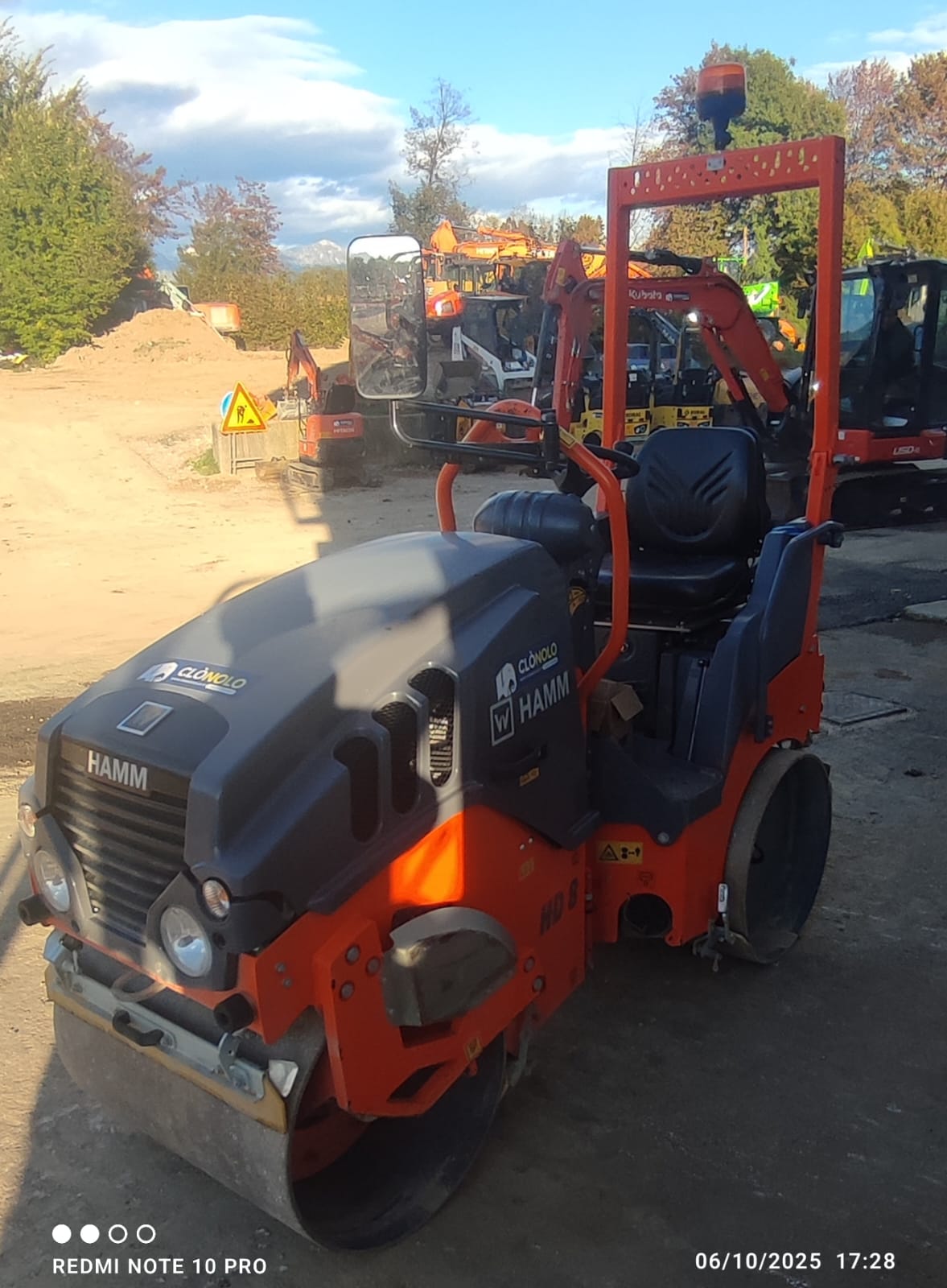 Rullo tandem compatto HAMM HD 8 VV - Franco Clò Macchine Movimento Terra