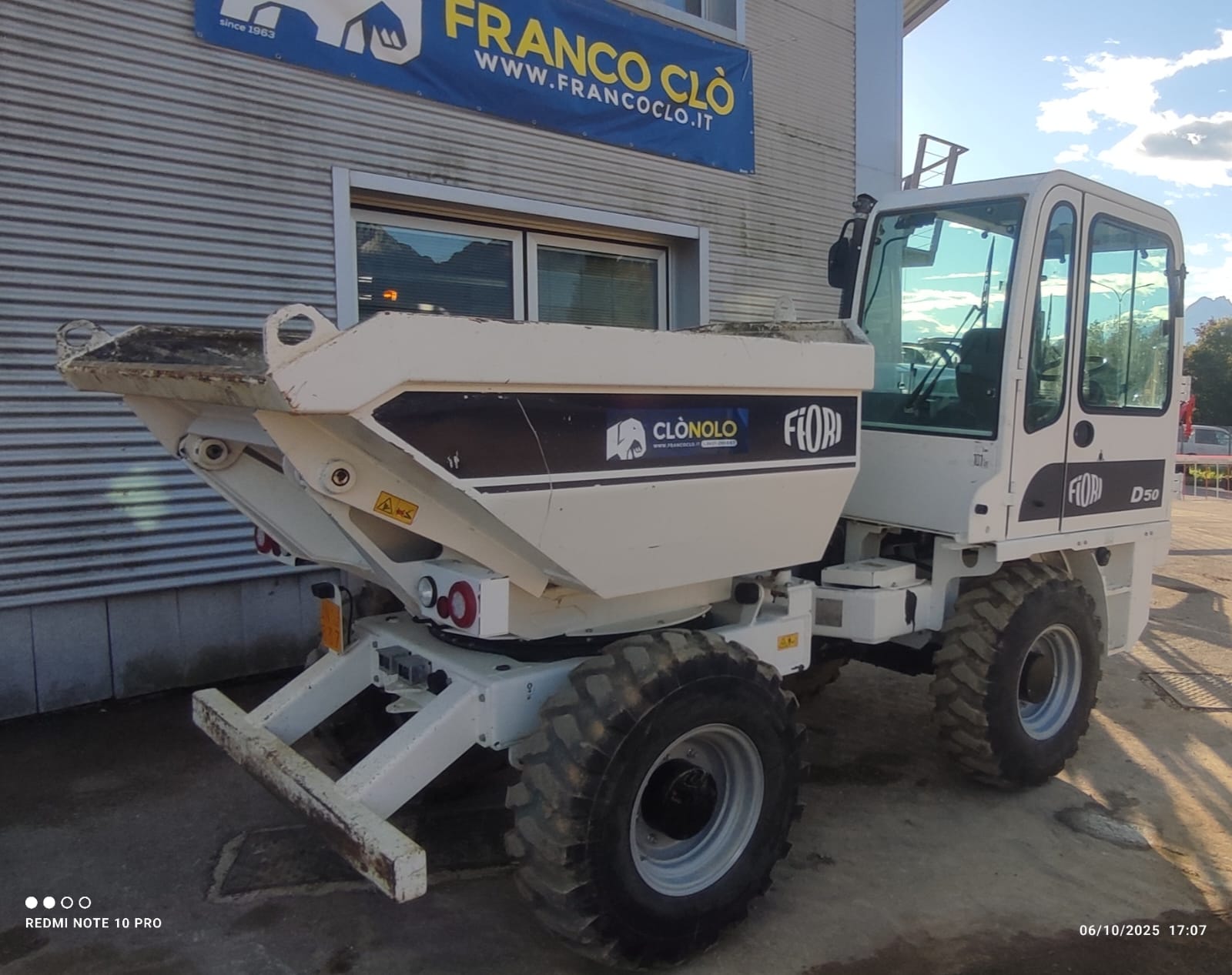 Dumper compatto FIORI D50 - Franco Clò Macchine Movimento Terra