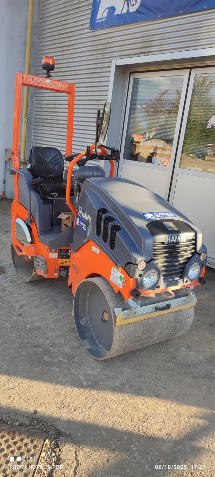 Rullo tandem compatto HAMM HD 8 VV - Franco Clò Macchine Movimento Terra