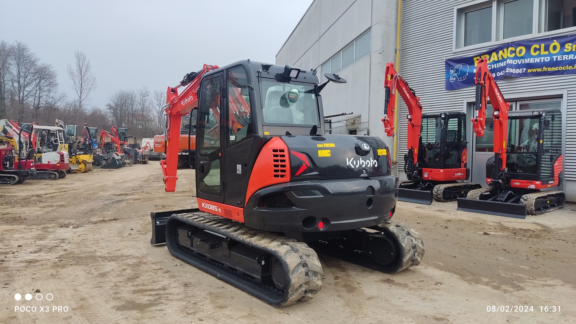 Midi escavatore KUBOTA KX085-5 GLAT - Franco Clò Macchine Movimento Terra