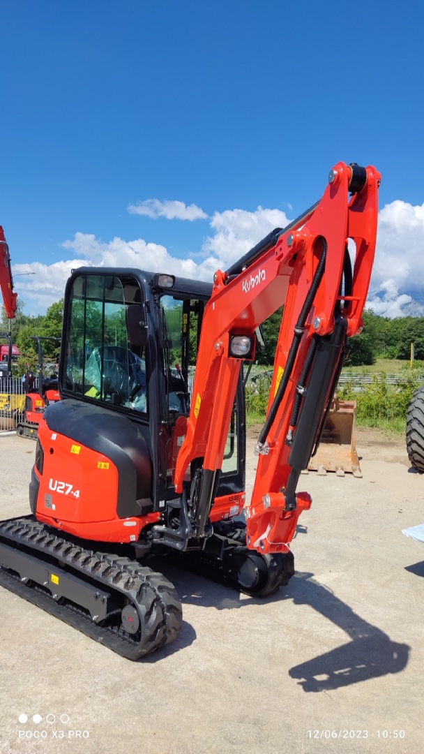KUBOTA U 27.4 GLAT mini excavator - Franco Clò Macchine Movimento Terra