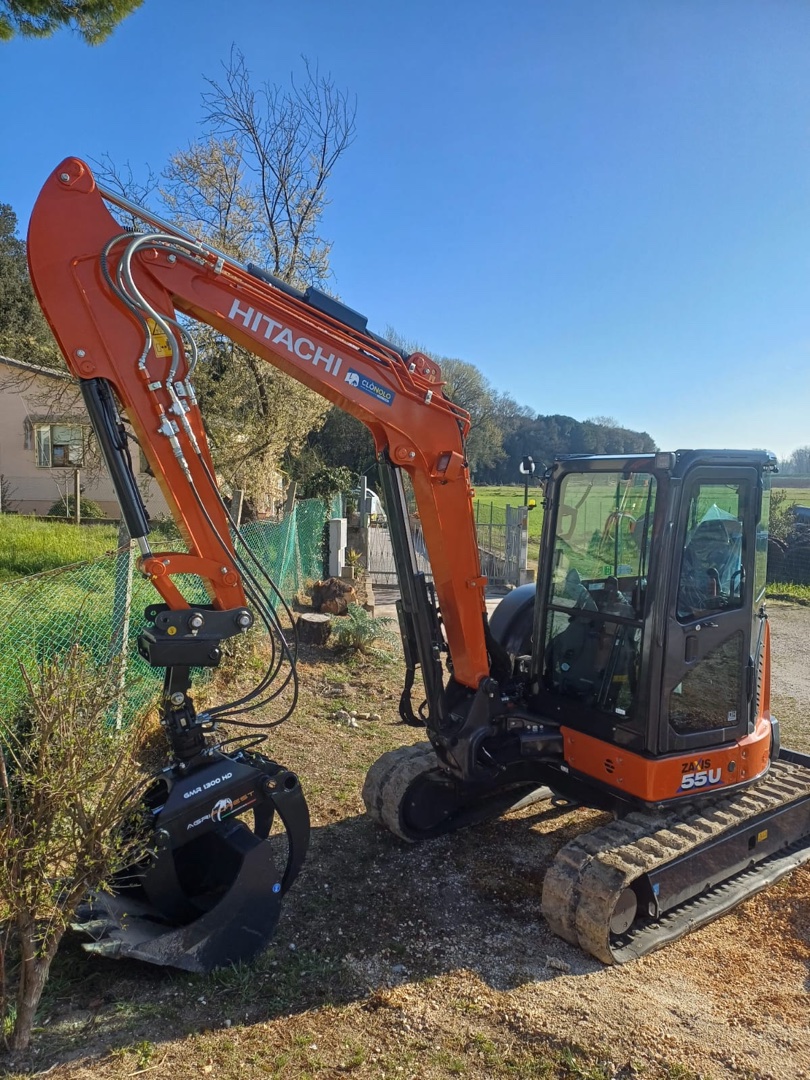 HITACHI ZX55U-6 CK2 mini crawler excavator - Franco Clò Macchine Movimento Terra