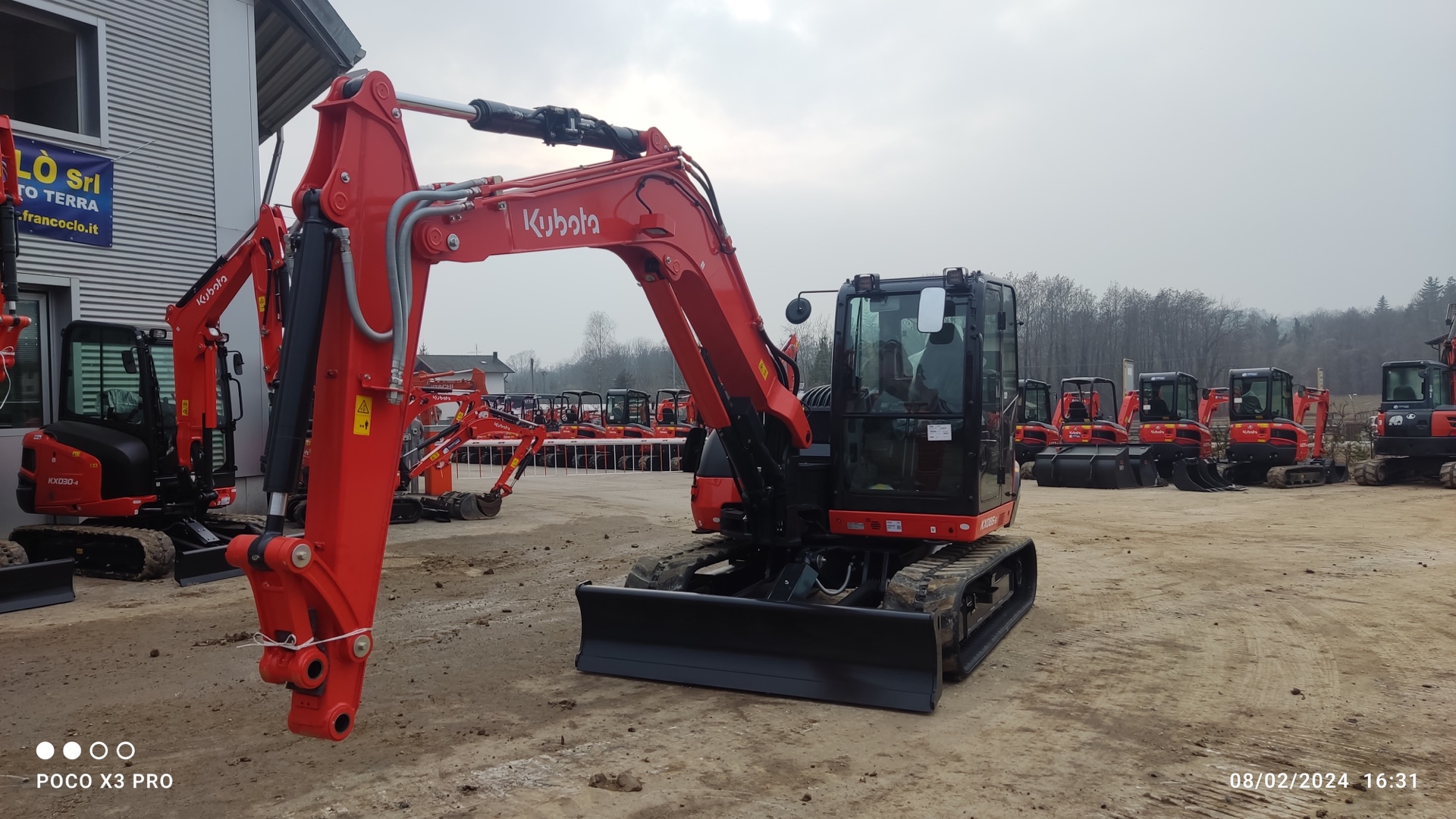 Midi escavatore KUBOTA KX085-5 GLAT - Franco Clò Macchine Movimento Terra