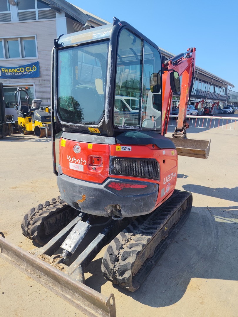 Mini escavatore KUBOTA U 27-4 GLAT - Franco Clò Macchine Movimento Terra
